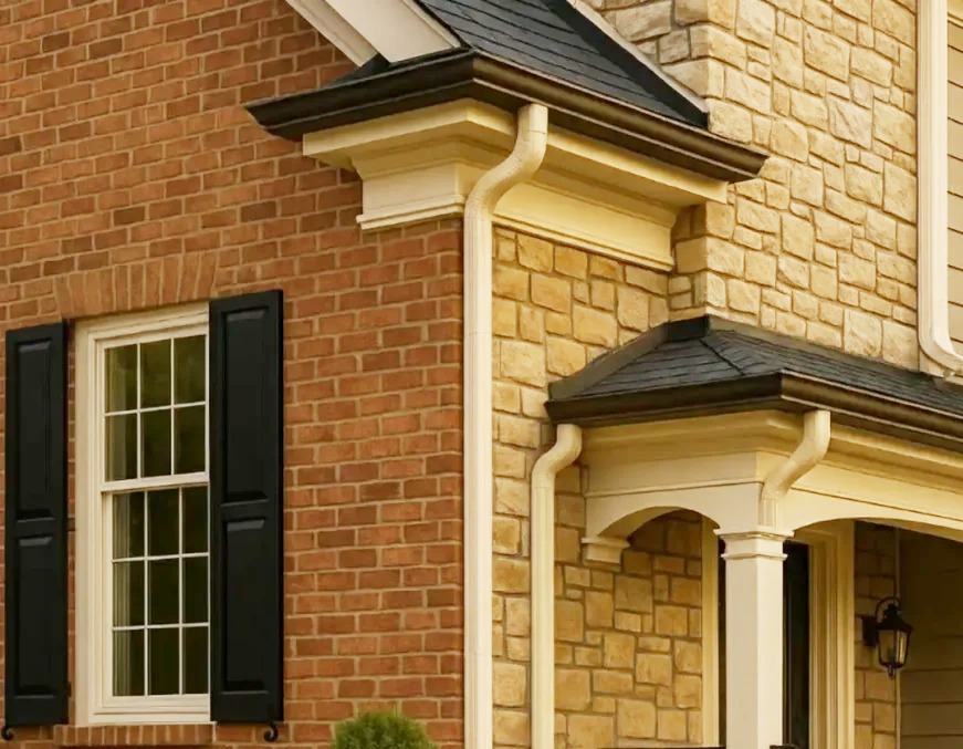Gutter project on a home in Fort Thomas, KY